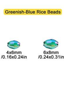 100/200 bucăți 4x6mm/6x8mm AB culoare verde măsline mărgele rotunde de sticlă plate pentru realizarea de bijuterii, meșteșuguri și accesorii