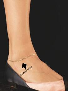 1pc Personalized Name Anklet - Custom Name Anklet - Gold Filled Anklet - Custom Silver Anklet - Dainty Anklet - Mother's Day Gift