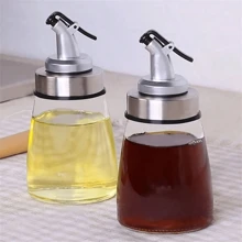 1 Pc/3pcs Lead-Free, Durable, Corrosion-Resistant Kitchen Glass Oil Dispenser And Container, Suitable For Soy Sauce, Vinegar, Five Spice Oil, Olive Oil, And Other Edible Oils And Seasonings (Leak Proof Design)