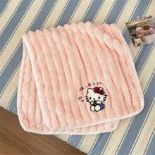 Sanrio Hello Kitty Cute Pink Coral Fleece Adult & Children Quick-Dry Towel, Soft Texture, Highly Absorbent, No Shedding Back To School For Beauty Salon Home Bathroom