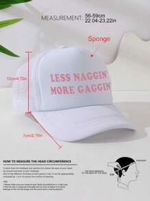 1pc Unisex Printed Decorative Interesting Sponge Mesh Trucker Cap, Baseball Cap, Sun Hat, Suitable For Everyday Use, Outdoor Travel, Hiking, Beach, Holiday - Multicolor - View 10