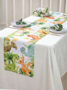1 khăn trải bàn hình khủng long, khăn trải bàn bằng polyester họa tiết rừng khủng long, khăn trải bàn chủ đề hoạt hình, khăn trải bàn trang trí tiệc sinh nhật, đám cưới, lễ rửa tội, đồ dùng tiệc trong nhà và ngoài trời, bộ khăn trải bàn trang trí tủ quà tặng, khăn phủ bàn trang trí phòng bếp và phòng ăn, khăn trải bàn trang trí nhà cửa, quà tặng tiệc tùng - khủng long - Xem 7