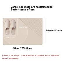 Quick Dry Bathroom Rug - Ultra Thin Bath Mat With Rubber Backing For Bathroom Floor - Washable, Non-Slip Shower Rug Fits Under Door - In Front Of Sink, Bathtub, Shower, Toilet Home Bathroom Decor Floor Carpet Outdoor Rug Door Mat Summer Bathroom Accessories Back To School