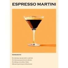 1 件老式鸡尾酒饮料 Negroni Mojito 海报复古 Aperol Spritz 帆布印刷品墙壁艺术酒吧厨房无框架 - 彩色 - 查看 34