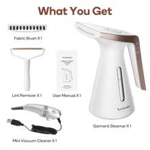 Handheld Garment Steamer, Portable Travel Steamer For Clothes, Fabric Wrinkle Remover Fast Heat-Up For Any Fabric, Give A Mmini Vacuum As A Bonus - Xem 9