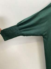 Fashionable Oversized Batwing Sleeve Hooded Dress,Modest