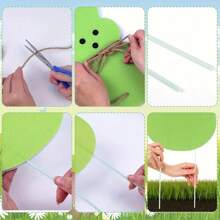 4 piezas de decoraciones para exteriores de Pascua, carteles de jardín de conejos de Pascua, estacas de jardín de conejos de Pascua de colores, suministros para fiestas en el hogar del festival de primavera, decoración del hogar festiva (colores vibrantes surtidos)