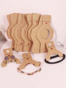 10/50/100pcs Earrings Bracelet Jewelry Display Cards, Accessories Packaging Paper Cards - Multicolor - View 2