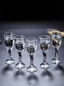 6pcs Geometric Pattern Shot Glasses, Hand Wash Only, Reusable, Insulated, Lead-Free Glass, Leak-Proof, Round Shape, Suitable For Home Use - Perfect For Christmas, Halloween, Easter, Thanksgiving, Halloween Gifts