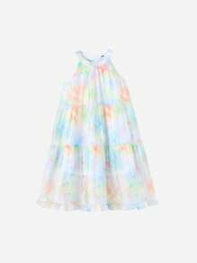 Annil Children's CuHK Sleeveless Dress For Girls In The Summer - Blue - View 1