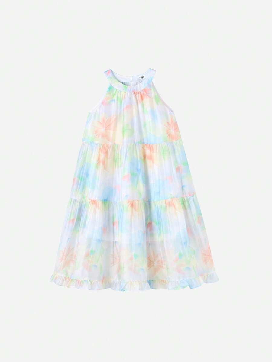 Annil Children's CuHK Sleeveless Dress For Girls In The Summer - Blue - View 1