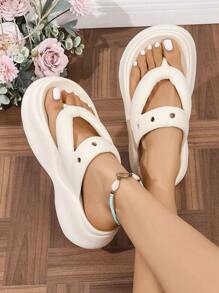 1 Pair Comfortable Super Soft Non-Slip Casual Simple Flip-Flops