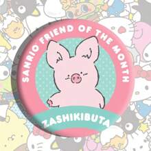Sanrio 1 pièce Insigne à bulles des personnages Sanrio, broche dessin animé en alliage d'étain de 5,8 cm, accessoire