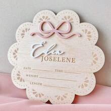 1 Stück Baby Geburtsankündigung Schild Neugeborenen Schild Baby Ankündigungsschild Babykrankenhaus Schild Namensankündigung Schild Baby Schild für Krankenhaus Geburt Statistik