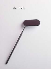 1pc Portable Stainless Steel Multifunctional Handheld Square Detachable Makeup Mirror, Eyelash Extension, Eyelash Curling & Trimming Assist Tool