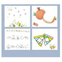 1pc Finger Painting Drawing Book, Handmade Graffiti Painting Stamp Pad Coloring Book, Washable Paint Graffiti DIY Album, Suitable For School, Home, Leisure Time,Mother's Day,Mom's Gift,Back To School,School Supplies