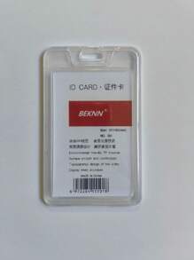 1 Pieza Funda transparente de color caramelo para tarjeta de identificación, protección para tarjeta de acceso y de trabajo, multi-función, caja para tarjeta de visita y foto, unisex, adecuado para uso diario, bolsa transparente para mujer, monedero mini, cartera, estuche para tarjetas - Multicolor - Ver 17