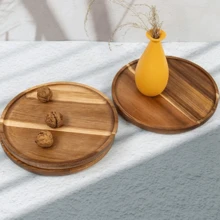 Elegant Wooden Serving Tray - Perfect For Coffee Table Desserts, Cakes & Snacks | Ideal For Restaurants & Kitchens