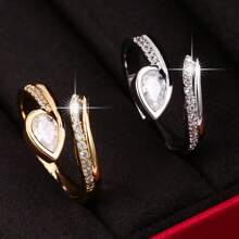 1pc Creative & Simple Fashion Open Ring, Versatile For Women - Gold - View 1