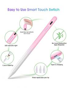 Easypie Selection 1pc Universele Capacitieve Pen Voor Mobiele Telefoons En Tablets, Actieve Potlood Touch Capacitieve Pen, Geschikt Voor Android En Apple IPad, Nauwkeurige Touch, Vloeiend Schrijven High-End Capacitieve Pen (Niet Geschikt Voor Tablets Met Resistief Scherm En Elektromagnetisch Scherm)