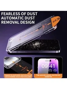 Yezodawee 3pcs Privacy Screen Protector With Auto-Installation Kit, Compatible With IPhone 12/12 Pro/12 Pro Max/11, 11 Pro/11 Pro Max/X/XR/XS/XS Max, 17 Pro Max/17 Pro/17 Air/17, 16 Plus/16 Pro Max/16 Pro/16, 15 Plus/15 Pro Max/15 Pro/15, 14 Pro Max/14/14 Plus/14 Pro, 13/13 Pro/13 Pro Max - 3 Pieces - View 5