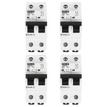 1/2/4 pezzi 2P Mini interruttore automatico 220V 6kA MCB 1P+N C10/16/20/25/32 - Protezione affidabile da sovraccarico e cortocircuito per uso domestico e industriale