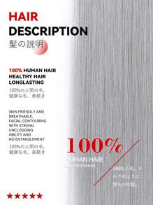 real me. 1PC 50g Genius Weft 100% Human Hair Extensions Real Human Hair Salon Quality Hair Easy To Style Can Be Cut Anywhere No Shedding & No Unraveling & No Return Hair & No Scalp Irritaion Silver Gray Color 14-22 Inch Length - SSilver - View 5