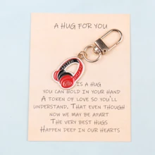 1 件或 3 件音乐元素钥匙扣，黄瓜泡菜和吉他、辣椒和麦克风、耳机和手势等创意设计，特殊口袋拥抱卡激励礼物，适合音乐爱好者、感谢礼物、音乐教师、学生音乐家、毕业礼物、理想的音乐节派对装饰品 - 多色 - 查看 4