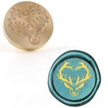 CYFUN DESIGN 1 PC 25mm Butterfly/Fox/Deer Pattern Wax Seal Stamps Solid Brass Engraved Fire Lacquer Stamp Heads NO Handle For Decorating Notebook Gifts And Greeting Cards