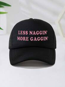 1pc Unisex Printed Decorative Interesting Sponge Mesh Trucker Cap, Baseball Cap, Sun Hat, Suitable For Everyday Use, Outdoor Travel, Hiking, Beach, Holiday - Multicolor - View 8