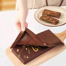 1/2/3pcs Thick Chocolate Bar Silicone Mould, Heat Resistant Non-Stick Chocolate, Candy, Mousse, Cake Decoration Baking Mould, DIY Handmade Soap, Candle, Epoxy Resin Crafts