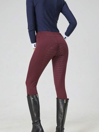 Pantalones para montar a caballo para mujeres de ajuste ceñido y liviano, con alta elasticidad, resistentes a la abrasión y antideslizantes, pantalones tipo skinny para equitación, ropa deportiva ecuestre (sin cinturón), para verano