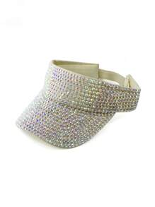 1pc Women's Premium Jewel Encrusted Colorful Rhinestone Embellished Baseball Cap, Dazzling & , Suitable For Daily Commute, Sports, Outdoor Activities