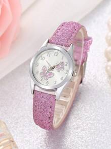 2/1 Butterfly Skin Cute Watch Girls Kids Watch - Multicolor - View 10