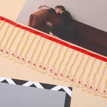 1 码流苏工艺品蕾丝流苏串珠流苏用于缝纫用品 10.5 厘米宽拉丁舞表演服装 DIY 缝纫配件流苏饰边流苏缝纫 - 多色 - 查看 5