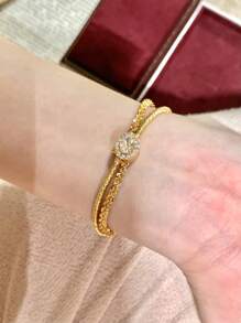 1 pièce Bracelet enroulé en soie populaire, conception haut de gamme pour femmes, bracelet empilable doux