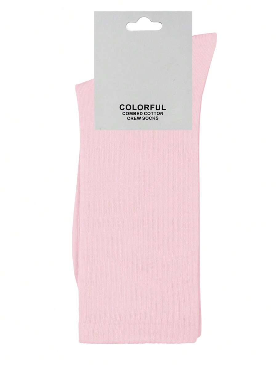 JOPHY & CO. 2 PAI Unisex Socks Men And Women Multicolor Combed Cotton Socks Size 40-46 Cod. 15558 - 淺粉色 - 查看 1