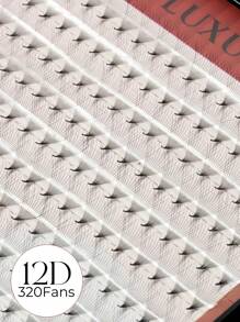 320Fans 16Rows/Box 10D/12D/14D/16D/18D/20D Premade Fans Eyelash Extensions Pointy Base Sharp Thin Root 0.05mm Thickness C Curl In 8-15mm Length - C - View 7