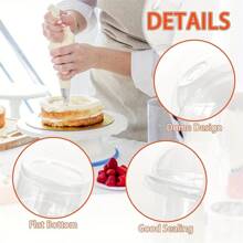 10pcs/50pcs Clear Plastic Cups With Lids - High Index Plastic Dessert Cups, Suitable For Ice Cream, Cakes, Jello, Pudding, Fruit Frozen Cakes And Snack Containers