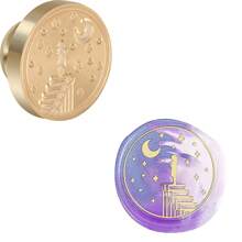 CYFUN DESIGN 1 PC 25mm Butterfly/Fox/Deer Pattern Wax Seal Stamps Solid Brass Engraved Fire Lacquer Stamp Heads NO Handle For Decorating Notebook Gifts And Greeting Cards