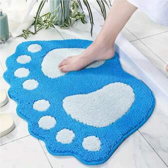 1pc Bathroom Rugs Mats Water Absorbent Non-Slip Mat Used In Bathroom Shower Room Soft Microfiber Bath Mat Machine Washable Bath Mat Big Feet Bathroom Mat Bathroom Decor Floor Carpet Outdoor Rug Door Mat Fall Decor Bathroom Accessories Back To School Entryway Decor