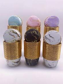 50pcs Marble Texture Disposable Cupcake Liners, Heat-Resistant Glossy Paper Cups, Muffin Molds, Baking Tools, Rimmed Cupcake Cups, Cake Trays, Suitable For Weddings, Easter, Mother's Day, Ramadan, Graduation, Birthday Party - Multicolor - View 4