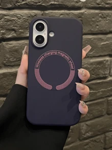 Funda de teléfono de silicona líquida compatible con iPhone 17ProMax 17 Pro 17Air 17 16 15 14 13 12 11 Pro Max 15 Plus para carga inalámbrica magnética, funda protectora completa