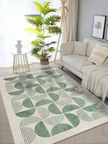 Dywan do wnętrz w stylu wiosenno-farmerskim z nadrukiem - antypoślizgowy, ultracienki, supermocny, dywan z nadrukiem - miętowy, odpowiedni do wystroju wnętrz w przedpokojach, sypialniach i salonach - rozmiar: 78,74*118,11 cali