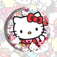 Sanrio 1 pièce Insigne à bulles des personnages Sanrio, broche dessin animé en alliage d'étain de 5,8 cm, accessoire