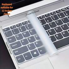 Cubierta protectora de teclado universal de silicona ultra delgada, impermeable y a prueba de polvo para portátil de 13", 14" y 15.6", (Cubierta de teclado de portátil universal de 15" a 17.3") - Diseño ANSI (versión de EE. UU.) - Ver 8