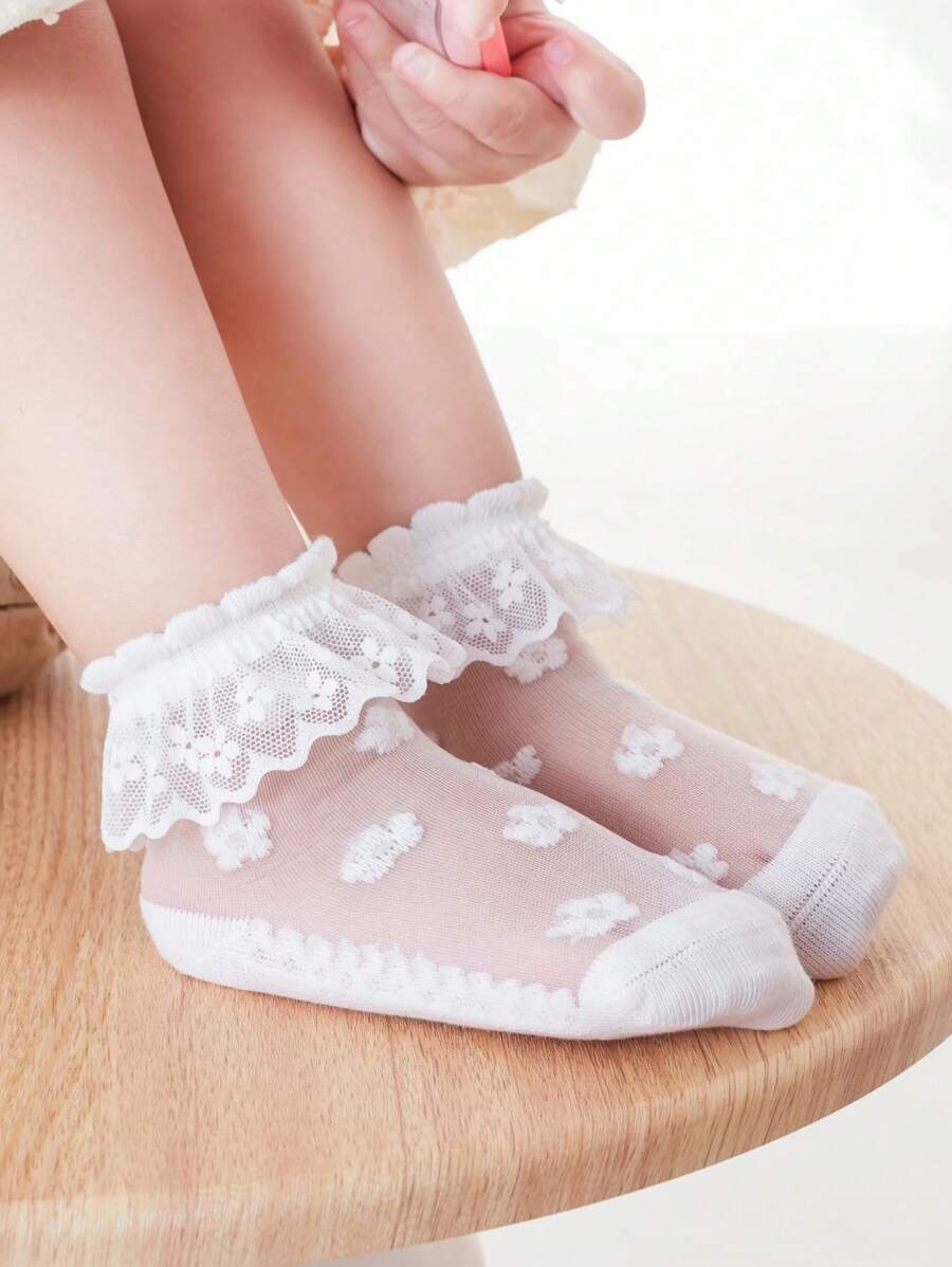 Kids Socks Mesh Breathable Children's Socks Are Suitable For Daily Wear In Summer - White - View 1