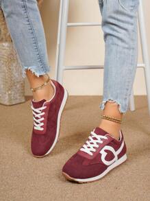 Damen lässige Retro Anti-Rutsch Sport Schuhe für den Spaziergang, leichte Outdoor Laufschuhe, modische Tennis Sneaker