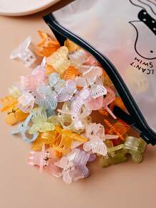 30 pezzi/set Fermagli per capelli a farfalla colorati caramella carini per ragazze, accessori per capelli da principessa adorabili per coda di cavallo, per il ritorno a scuola
