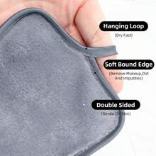 12 Pack/6/5/3/2Pcs Makeup Remover Cloths Makeup Removal Face Cleansing Cloth, Reusable Makeup Remover Pads Remove Instantly Dirt With Just Water